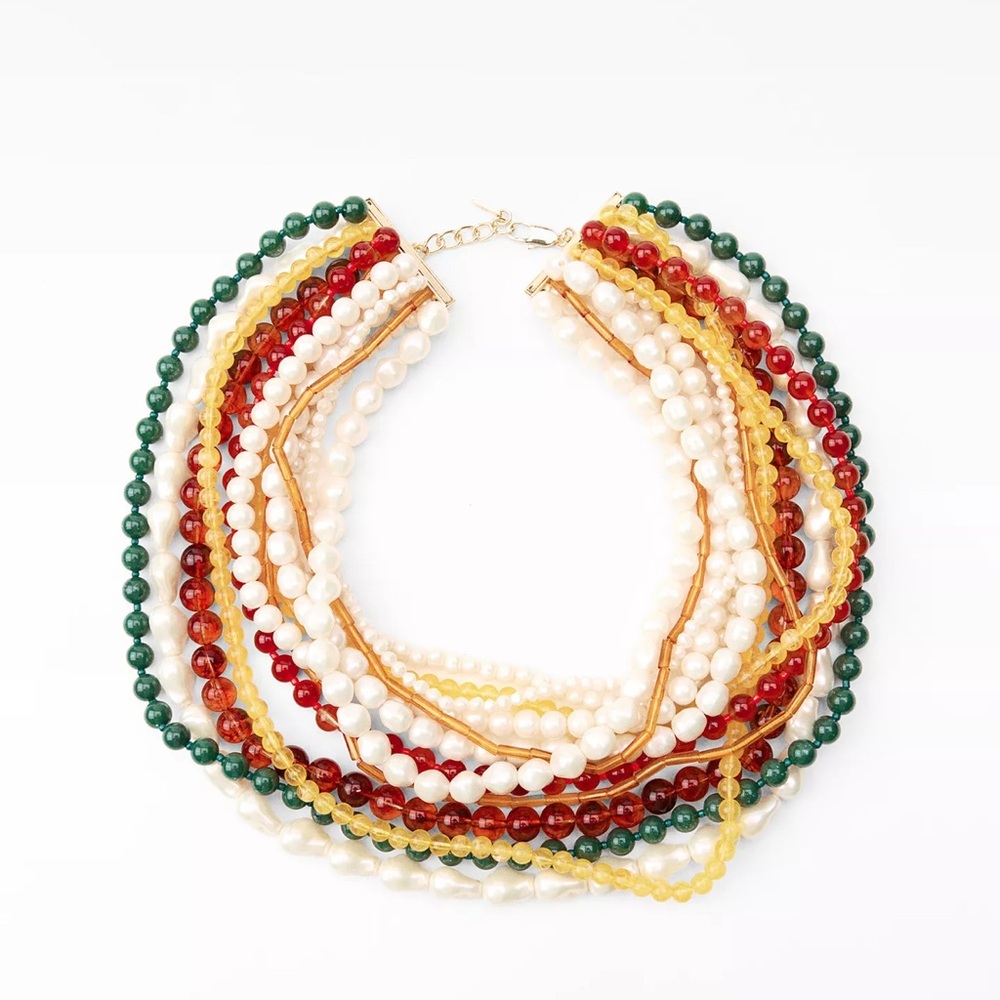 Zara Multicolor Beaded Necklace